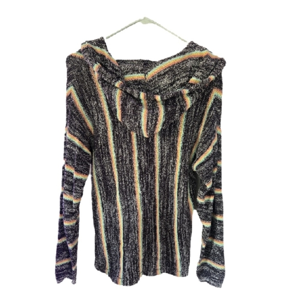 Billabong Multicolor Striped Baja Hoodie Juniors Size S ​**PERFECT FOR FALL!! - Picture 3 of 3